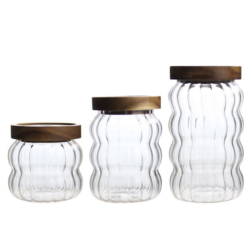 Clear High Borosilicate Storage Jars